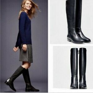 Cole Haan Black Leather Riding Boots Size 8